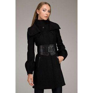 Mackage Tessy Wool Belted Coat L